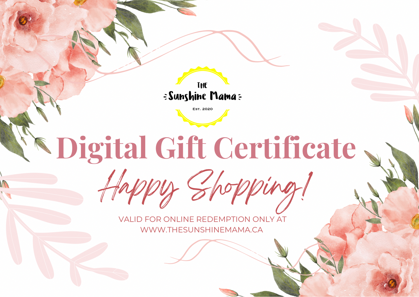 Digital Gift Certificate