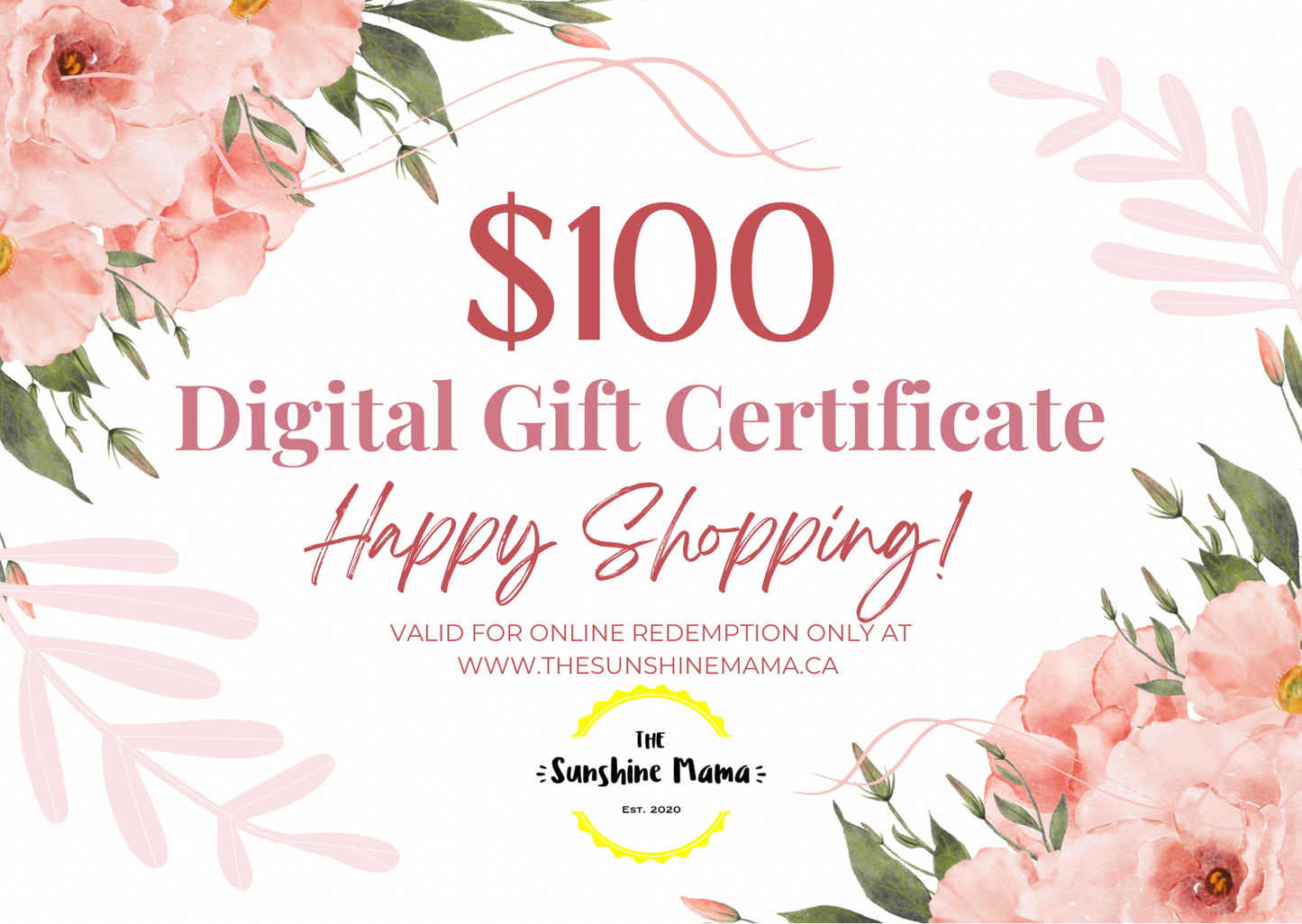 Digital Gift Certificate