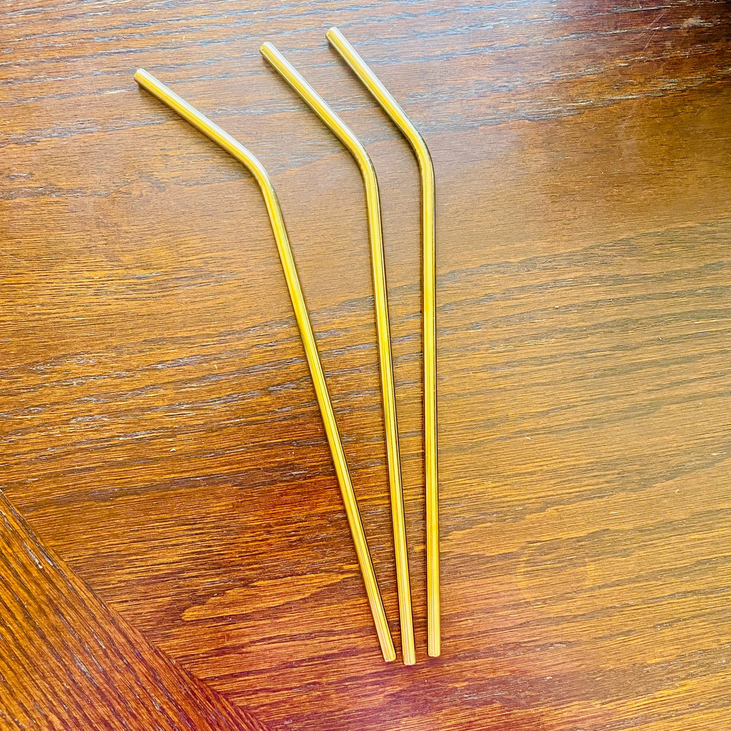 Gold Metal Straws